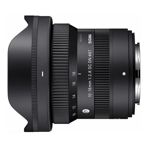 Vidvinkelobjektiv - Sigma - 10-18mm F2.8 DC DN - Fuji X-fäste - Ultralätt - Zoom Svart