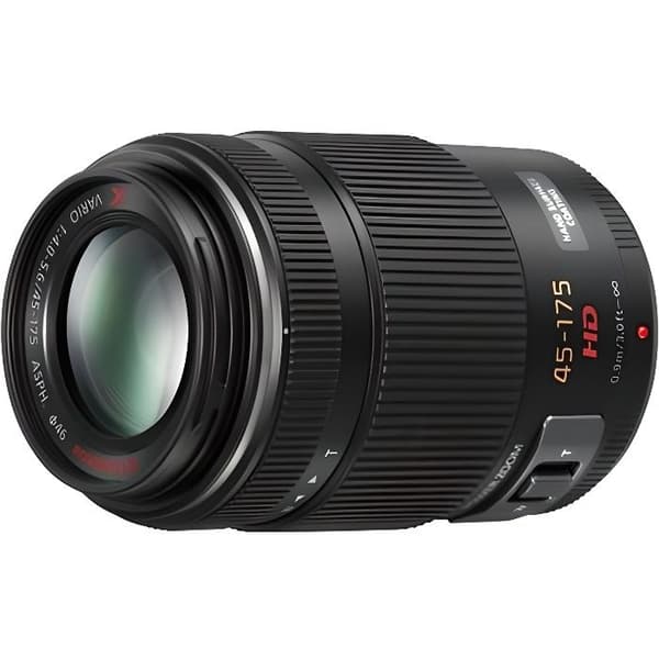 Panasonic Lumix 45-175mm F4.0-5.6 | Teleobjektiv H-PS45175E-K (motordriven zoom, stabiliserad, kompakt, 90-350 mm ekv.) Svart – Micro 4/3