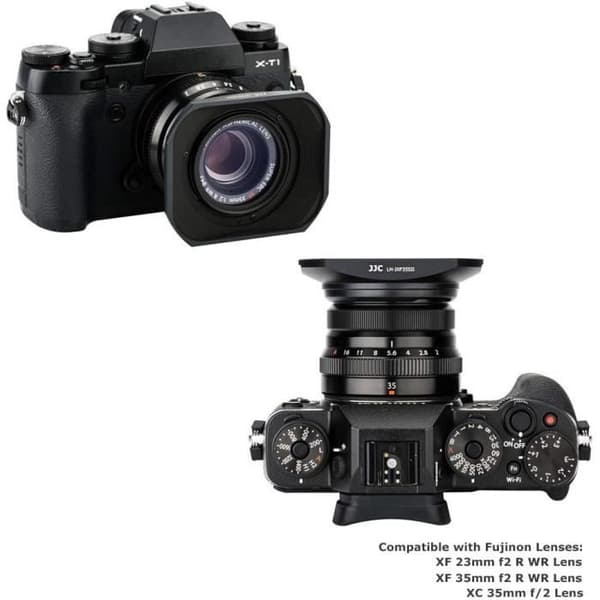 Parasoleil carré - JJC - LH-JXF35SII - Aluminium - Antireflekterande - Kompatibel med Fujinon 35mm