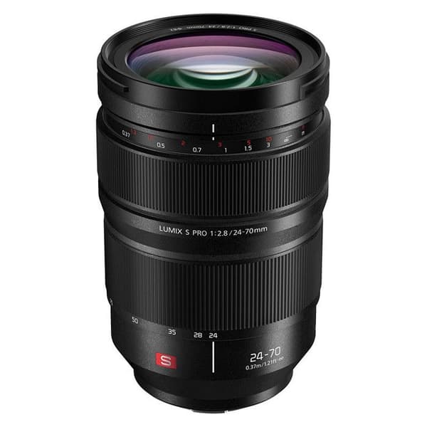 Panasonic Lumix S Pro 24-70mm F2.8 | Zoom S-E2470E (F2.8 Konstant Bländare, 70mm Zoom, Kopplingsring, Tropiskiserad, Kompakt) Svart Svart