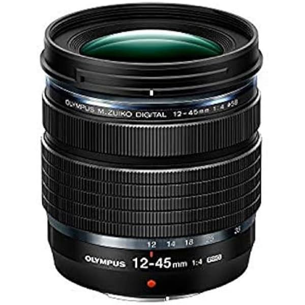 Olympus M.Zuiko DIGITAL ED 12-45mm F4.0 PRO-objektiv, standardzoom, kompatibel med alla MFT-kameror (Olympus OM-D &amp; Svart