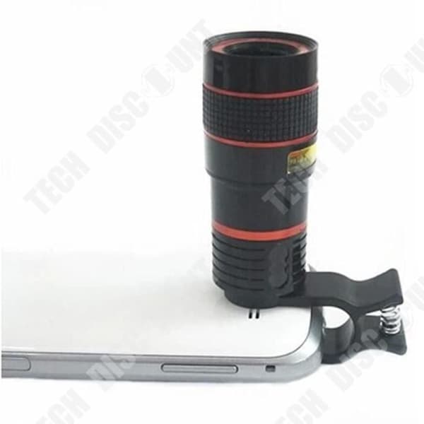 TD® Smartphone Lins 8X/12X Optisk Zoom Teleskop Kamera Lins Clip Mobiltelefon Teleskop