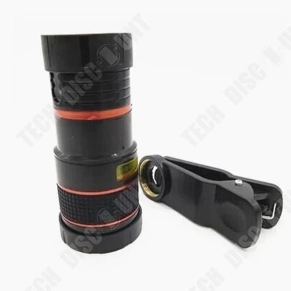 TD® Smartphone Lins 8X/12X Optisk Zoom Teleskop Kamera Lins Clip Mobiltelefon Teleskop