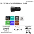 Miniatyrbild 2 av 3: Pentax HD DFA 100mm makro f2.8 ED AW svart