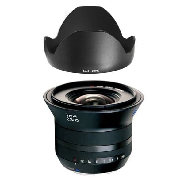 ZEISS Touit T* 2.8/12 vidvinkelobjektiv för Fujifilm X Mount Svart