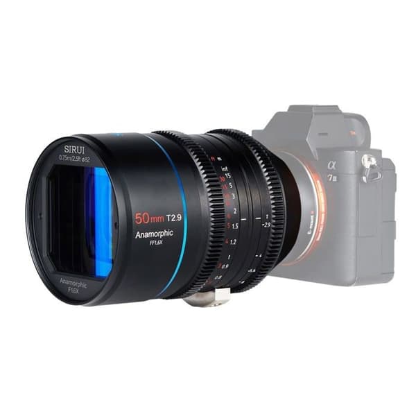 Sirui-objektiv - FFEK6 - T2,9 50 mm 1,6X anamorfisk objektiv med full ram (E-fäste)