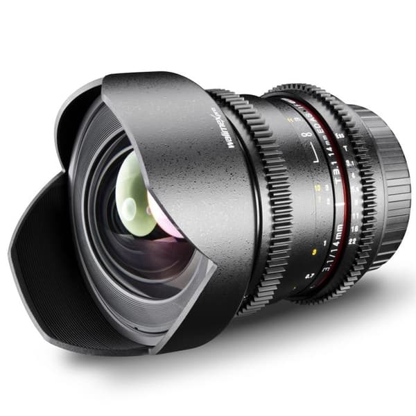 WALIMEX 18818 vidvinkelobjektiv för SLR - Sony E-mount - T3.1 bländare - Diameter 87mm
