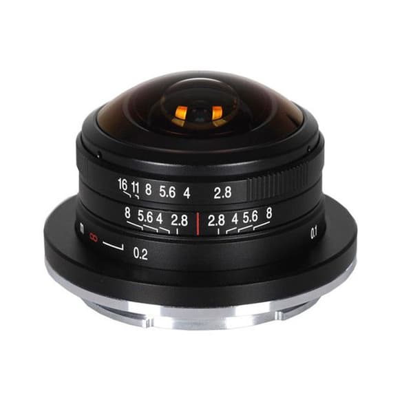 Laowa 4mm f/2.8 cirkulär fisheye objektiv kompatibel med Sony E Svart