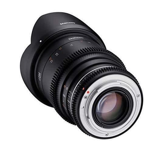 SAMYANG MF 35 mm T1.5 VDSLR MK2 Fuji X Bright T1.5 vidvinkel RCA-videoobjektiv för Fuji X-fäste, 35 mm fast brännvidd, följ