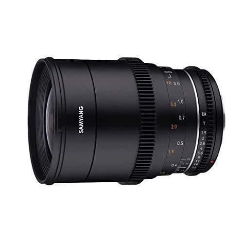SAMYANG MF 35 mm T1.5 VDSLR MK2 Fuji X Bright T1.5 vidvinkel RCA-videoobjektiv för Fuji X-fäste, 35 mm fast brännvidd, följ