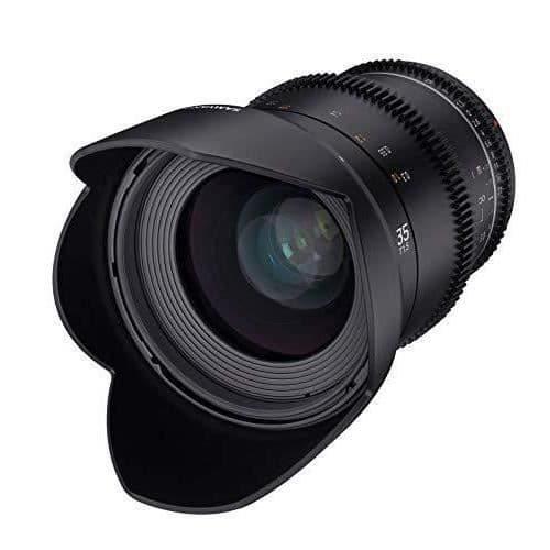 SAMYANG MF 35 mm T1.5 VDSLR MK2 Fuji X Bright T1.5 vidvinkel RCA-videoobjektiv för Fuji X-fäste, 35 mm fast brännvidd, följ