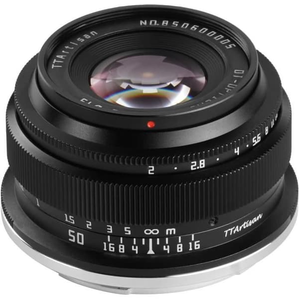 Objektiv 50 mm F2 - TTARTISAN - Kompatibel med Nikon Z - Bländare f2 - 200 g - 6 element i 5 grupper