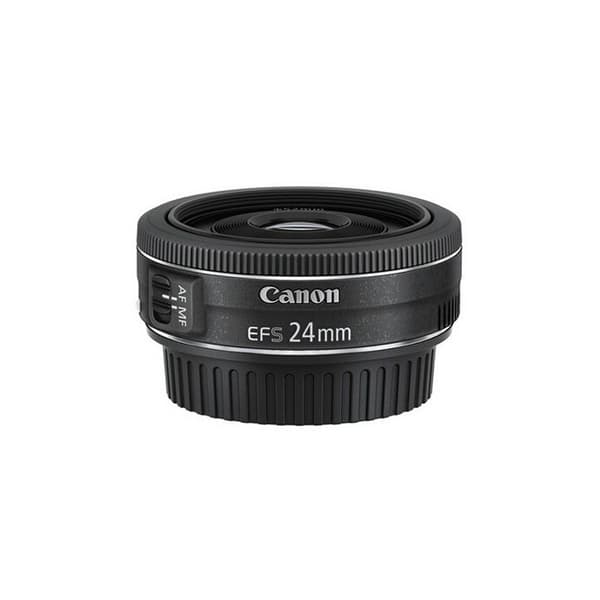 Canon EF-S 24mm f/2.8 STM-objektiv - Bländare f/2.8 - Vikt 125g - För Canon EF/EF-S SLR-kamera Svart