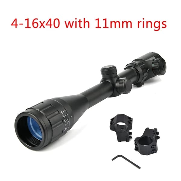 Jagt kikkerter, variabel forstørrelse, taktisk design, 4-16x40 med 20montering