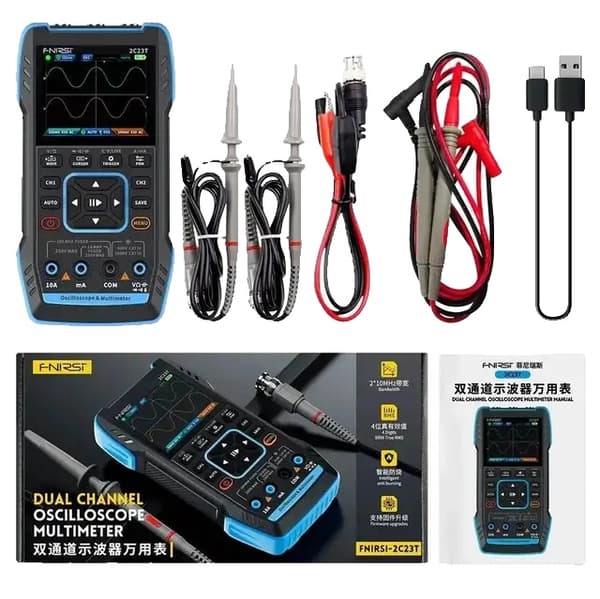 Handhållen signalgenerator, 10Mhz frekvens, dubbelkanaligt oscilloskop, 2C23T-alternativet