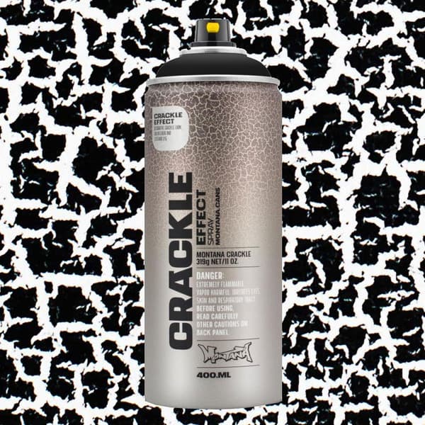 Montana Effekt Sprayfärg - Crackle Black - 400 ml - Svart