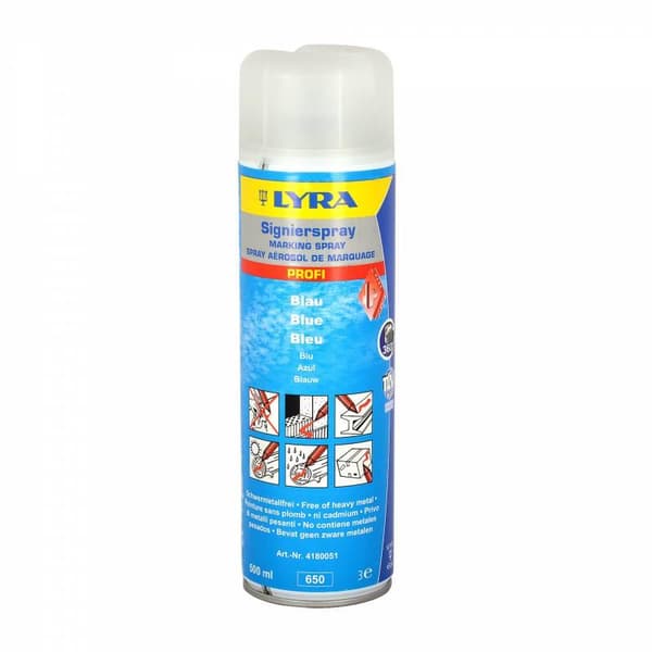 Märkspray/Signalspray/Sprayfärg Lyra Profi 4180, 500ml, Blå