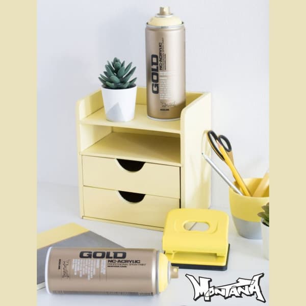 Montana GOLD Sprayfärg - Vanilla - 400 ml - Ljusgul