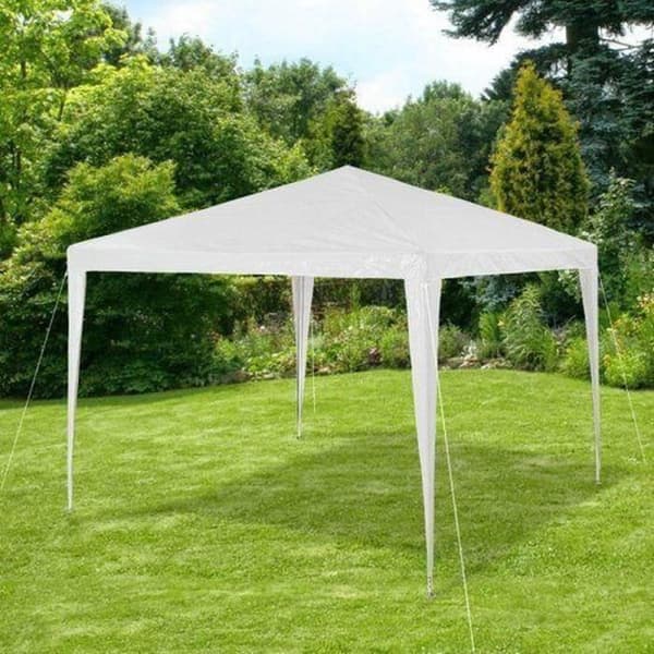 Mottagningstält - Vitt - 3x3m - Höjd 2,45m - Fällbart - Polyeten 140g/m2