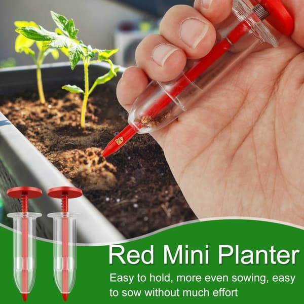 6 st / Set Plast Fröspridare Kit 5-Hastighet Rund Planter Dibber Frödispenser