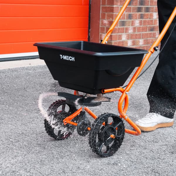 Set Grass Leveling Green/Orange 50/100cm + Rotating Spreader 25kg load capacity, adjustable spreading width (up to 3m) | Extendable handle | Water