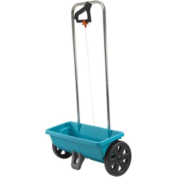 GARDENA Gödselspridare L på hjul – Kapacitet 12,5 L – Yta max 400m² – Spridningsbredd 0,45m (432-20)