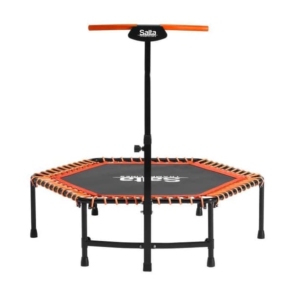 Fitnessstudsmatta - Salta - Ø 128 cm - Avtagbart och justerbart handtag - Orange