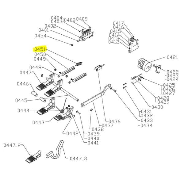 Pedal returfjeder