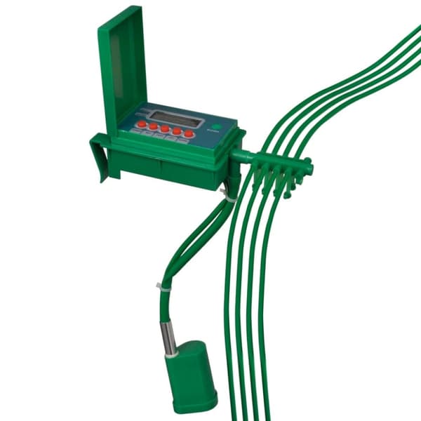 vidaXL Automatisk vanningssystem med sprinkler og timer