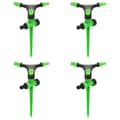 Miniatyrbilde 1 av 6: vidaXL Roterande sprinkler 4 st grön och svart 16x13,5x25,5 cm ABS&PP