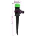 Pikkukuva 6 / 6: vidaXL Roterande sprinkler 6 st grön och svart 3x6x19,5 cm ABS & PP