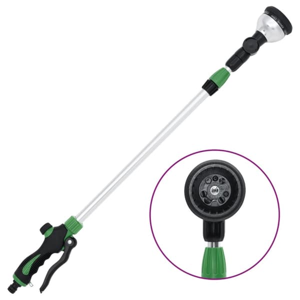 vidaXL Teleskopisk sprinklerstav med 10 mönster 75-110 cm