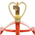 Miniatyrbild 7 av 9: The Living Store Sprinklersläde på hjul med roterbart huvud röd stål -  Sprinklertillbehör