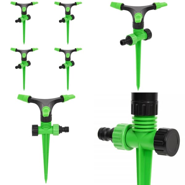 Roterende sprinklere 4 stk. 16x13,5x25,5 cm ABS og PP grøn sort - Sprinkler - Sprinklere - Home & Living