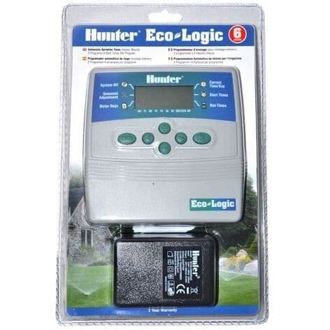 AQUA FLOW Hunter bevattningsprogrammerare 1 till 6 kanaler - ELC6 - Digital med digitala nycklar - Pumpkontroll