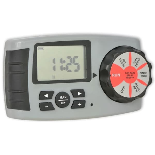 42352 vidaXL Automatisk irrigationstimer med 4 stationer 3 V -  Sprinklere – styresystemer