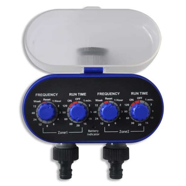 Elektronisk automatisk bevattningstimer med dubbla utgångar -  Sprinklerreglage