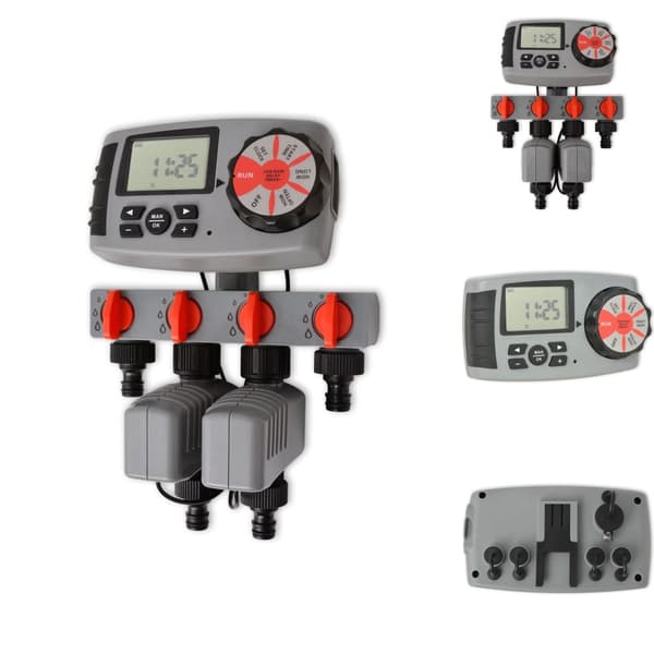 Sprinklerreglage - 42352 Living Automatisk bevattningstimer med 4 stationer 3 V