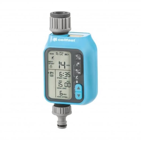 Cellfast bevattningskontroll Chronos IDEAL bevattningsprogrammerare, 3 program
