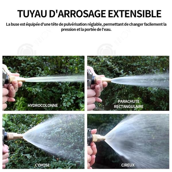 INN Expanderbar trädgårdsslang 30m ABS Flexibel Magic Hose Anti-Leak Lätt och lätt att förvara Expanderbar trädgårdsslang Gul