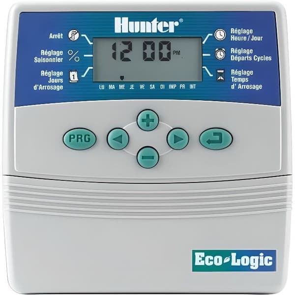 AQUA FLOW Hunter bevattningsprogrammerare 1 till 6 kanaler - ELC6 - Digital med digitala nycklar - Pumpkontroll