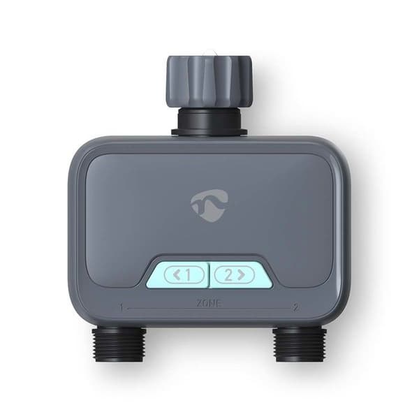 Trådlös Bluetooth-vattningskontroll 2 Zoner IPX5 SmartLife Nedis Grå