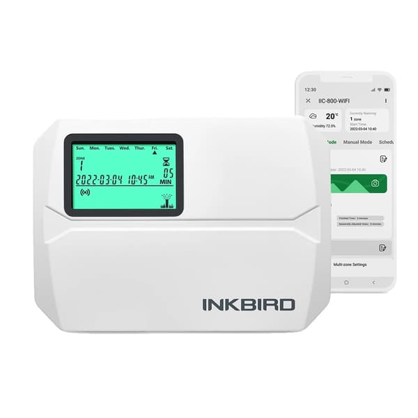 Udendørs Smart Sprinkler Controller, 8-Zone Kontrol, Wi-Fi Forbindelse,EU-stik
