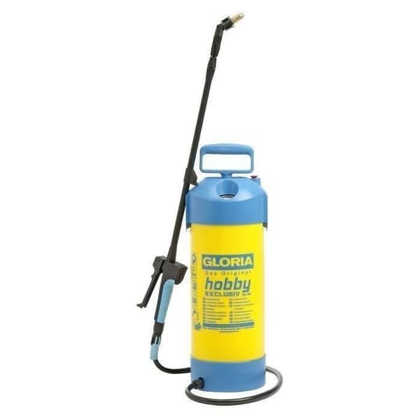 GLORIA Gloria handspruta - Hobby Exclusiv-modell - Kolvpump med ventil - 5 L för ett tryck på 3 bar