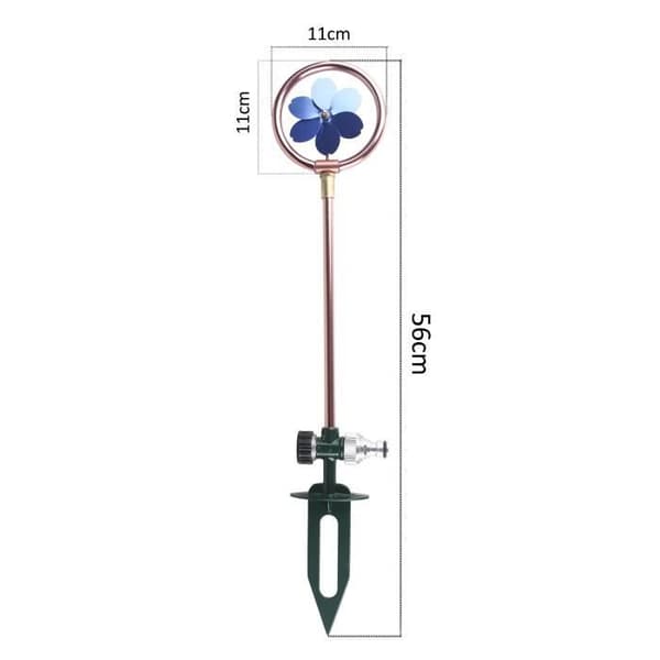 Roterande metallsprinkler med vintage blommönster - SUAN