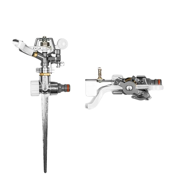 Set med 3 produkter. Pulserande sprinkler på metallspike