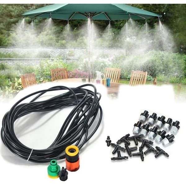 33FT (10M) bevattningssystem Utomhus Mister System Kylsystem Uteplats kylsats [334]