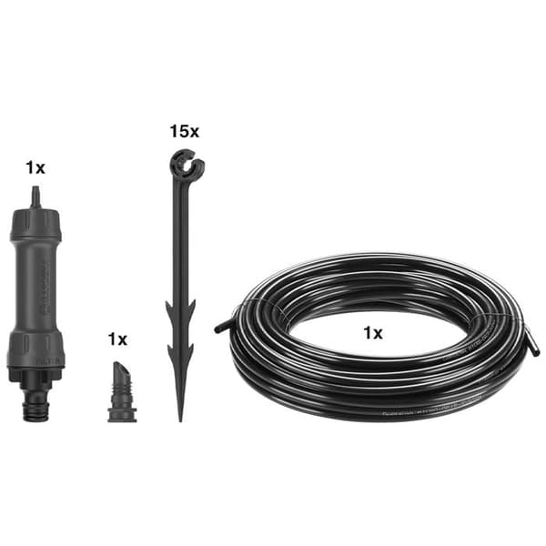 GARDENA Micro-Drip® storlek S Komplett droppbevattningskit - Linjebevattning max 100m - Självrengörande system - (13010-20)