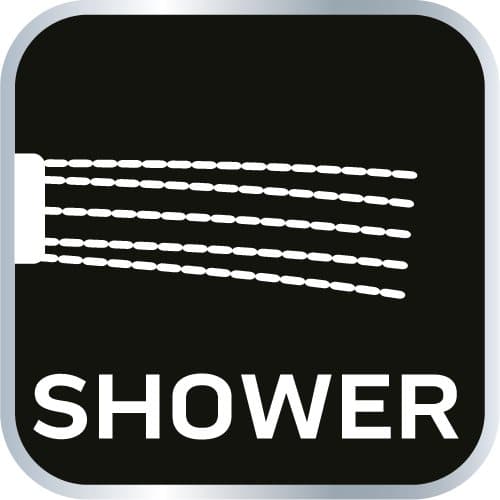 Multifunktionell sprinkler, 7 funktioner, med CLICK-funktion