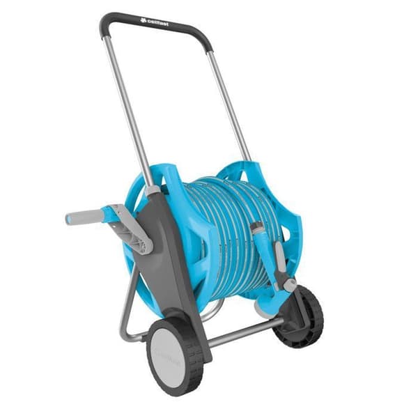 Cellfast bevattningssats, vagn, 3/4'' 30m slang, sprinkler, kopplingar, DISCOVER IDEAL